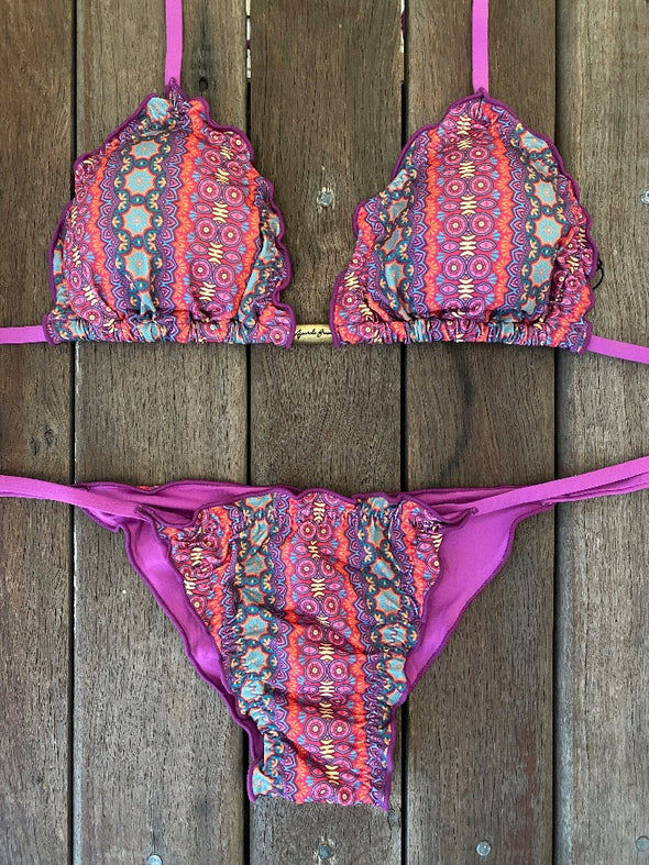 Bikini Tie Sides Ripple Boho Love