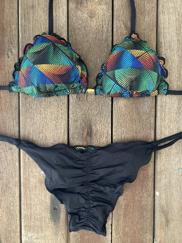 Bikini Tie Sides Ripple Jaguaruna