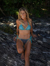 Bikini Tie Sides Ripple Moroccan Sea