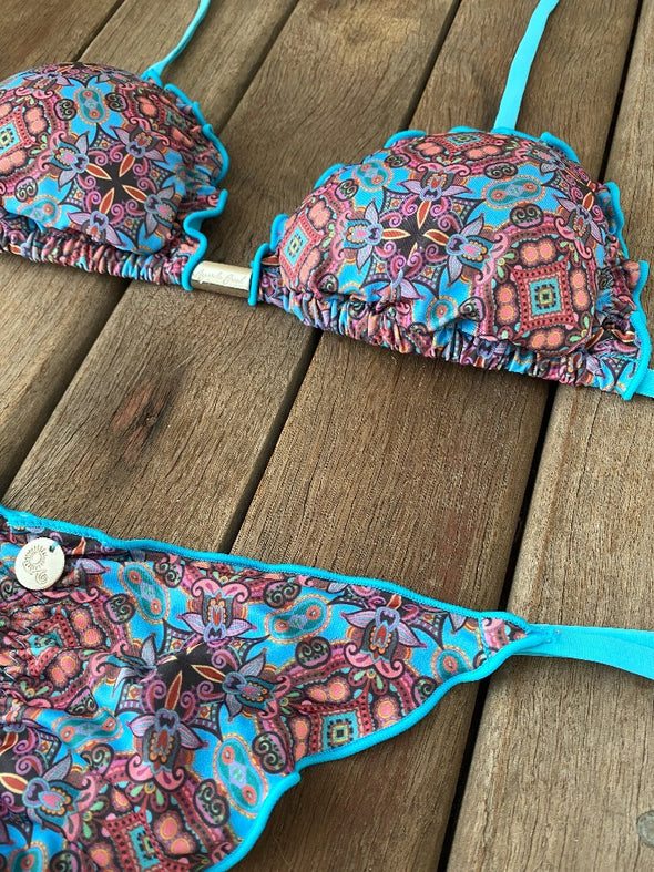 Bikini Tie Sides Ripple Moroccan Vibes