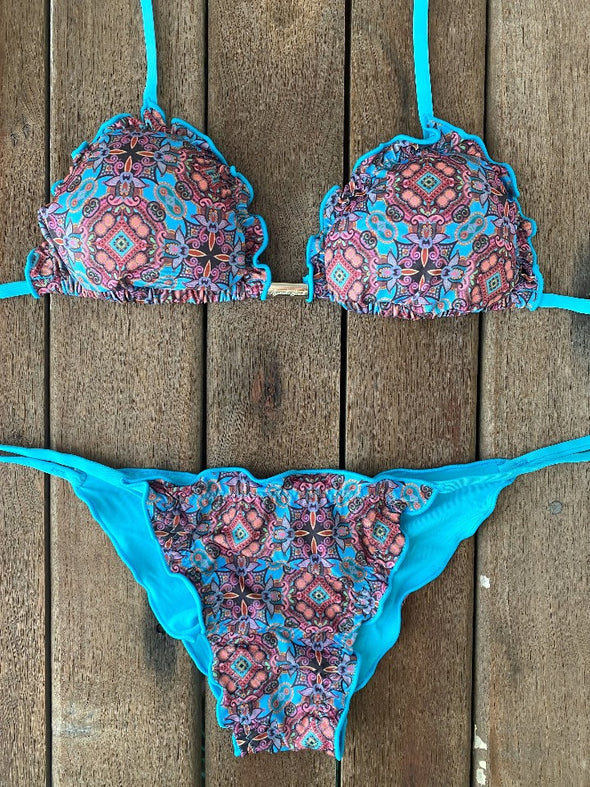 Bikini Tie Sides Ripple Moroccan Vibes