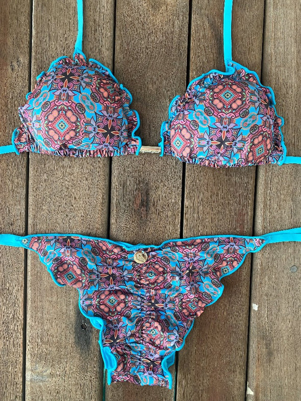 Bikini Tie Sides Ripple Moroccan Vibes