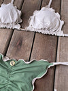 Bikini Tie Sides Ripple Olive Nude (fully reversible)