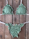 Bikini Tie Sides Ripple Olive Nude (fully reversible)