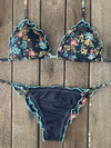 Bikini Tie Sides Ripple Sancho (blue border)