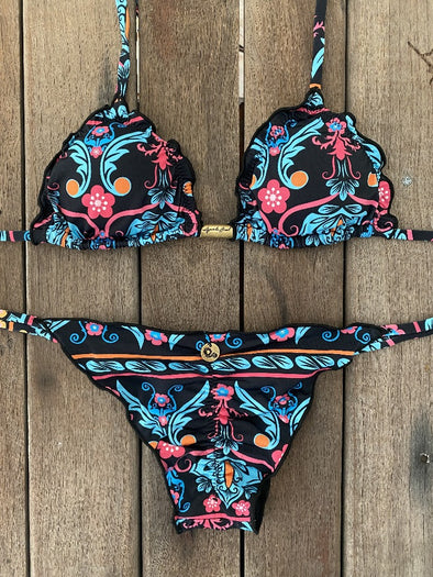 Bikini Tie Sides Ripple Santiago