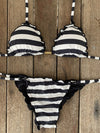 Bikini Tie Sides Ripple Stripe Me