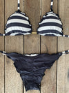 Bikini Tie Sides Ripple Stripe Me