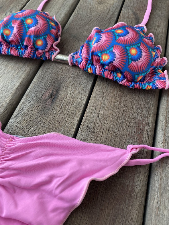 Bikini Tie Sides Ripple Sunset Dream