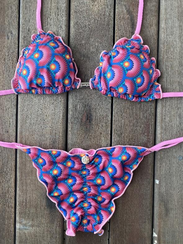 Bikini Tie Sides Ripple Sunset Dream