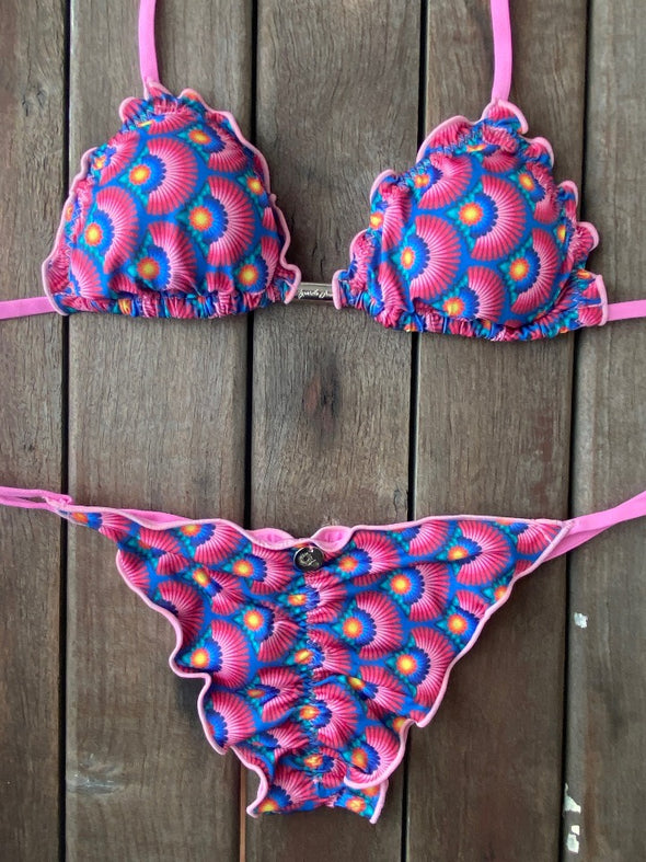 Bikini Tie Sides Ripple Sunset Dream