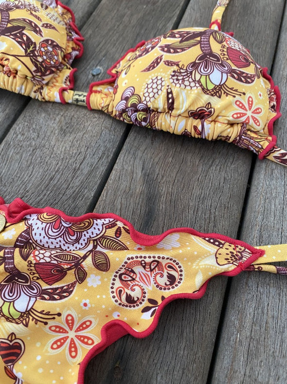 Bikini Tie Sides Ripple Sunshine