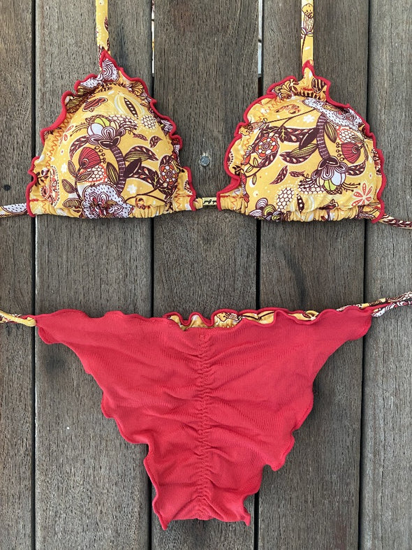 Bikini Tie Sides Ripple Sunshine