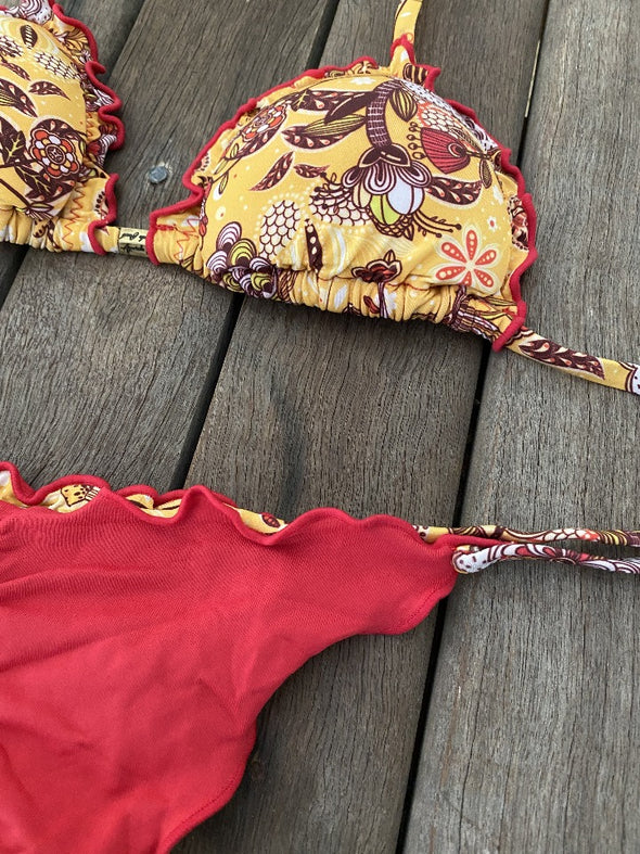 Bikini Tie Sides Ripple Sunshine