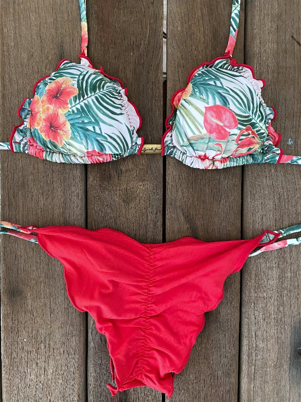 Bikini Tie Sides Ripple Surf Land