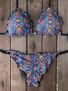 Bikini Tie Sides Ripple Wild Spring (fully reversible)