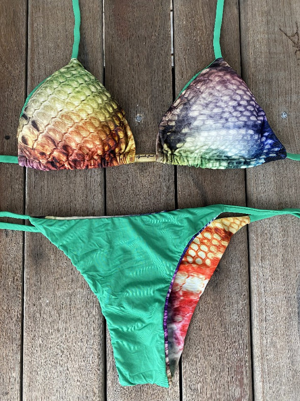 Bikini Tie Sides Snaky