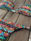 Bikini Tie Sides Tribal