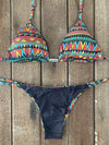 Bikini Tie Sides Tribal