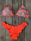 Bikini Wide Sides Ripple Earthy Mandala (fully reversible)