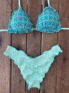 Bikini Wide Sides Ripple Moroccan Sky (fully reversible)