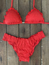 Bikini Wide Sides Ripple Cherry