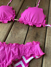 Bikini Wide Sides Ripple Zigzag Pink (fully reversible)