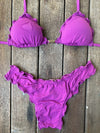 Bikini Wide Sides Ripple Magenta