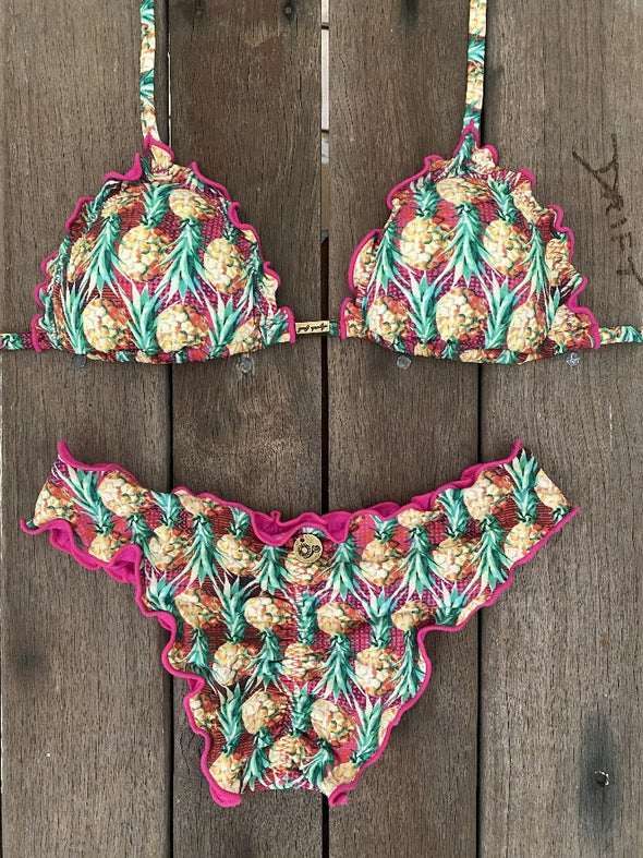 Bikini Wide Sides Ripple Pineapples