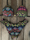 Bikini Wide Sides Ripple Tribal Pop