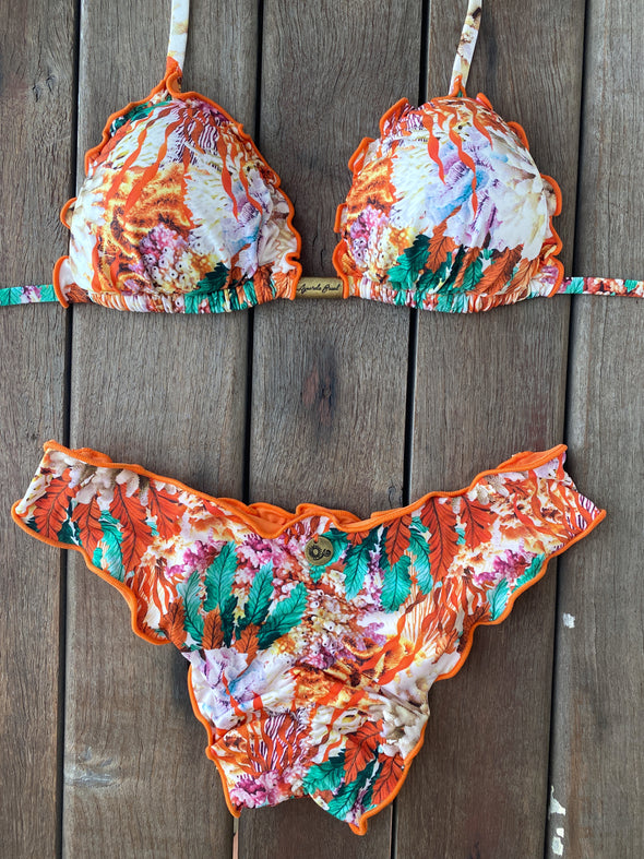 Bikini Wide Sides Ripple Sea Garden (reversible bottom)