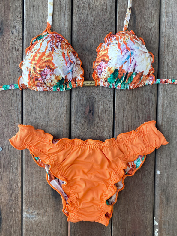 Bikini Wide Sides Ripple Sea Garden (reversible bottom)