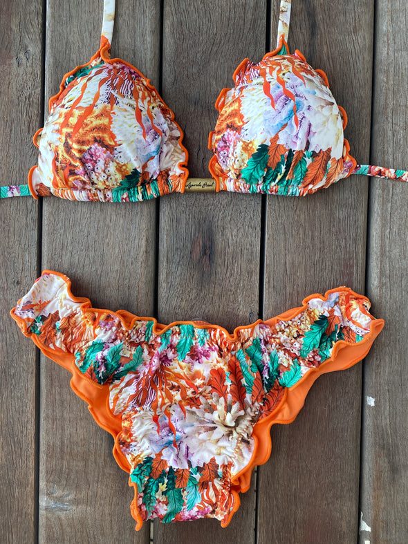 Bikini Wide Sides Ripple Sea Garden (reversible bottom)