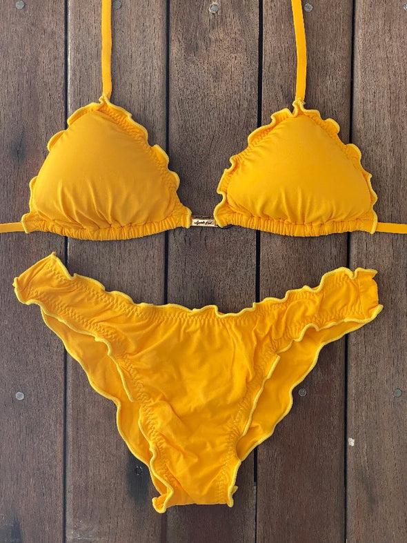 Bikini Wide Sides Ripple Summer Gold