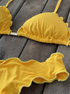 Bikini Wide Sides Ripple Summer Gold