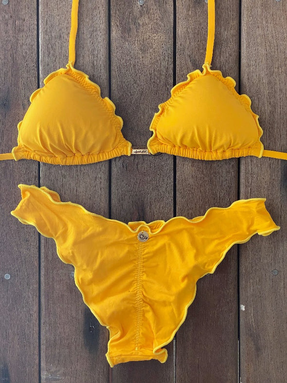 Bikini Wide Sides Ripple Summer Gold