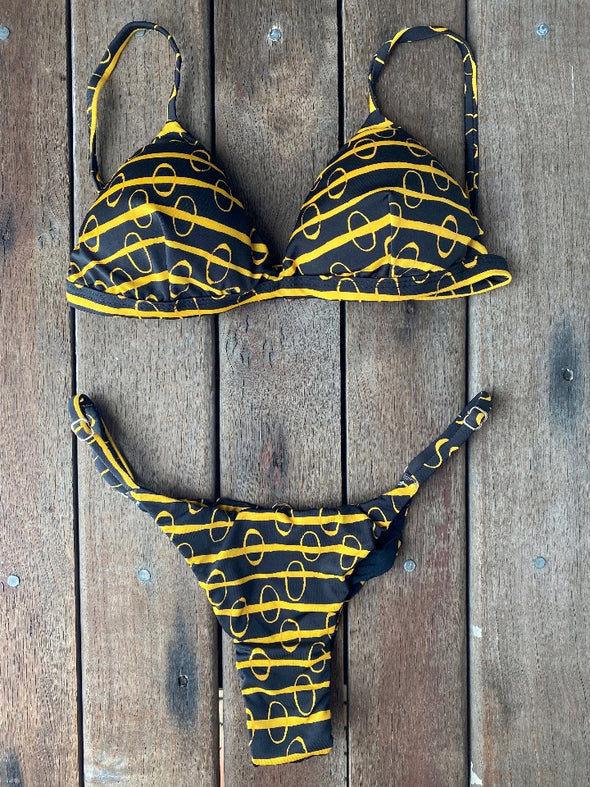 Bikini Adjustable Thin Sides Honeycomb
