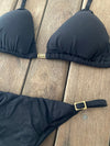 Bikini Adjustable Thin Sides Black