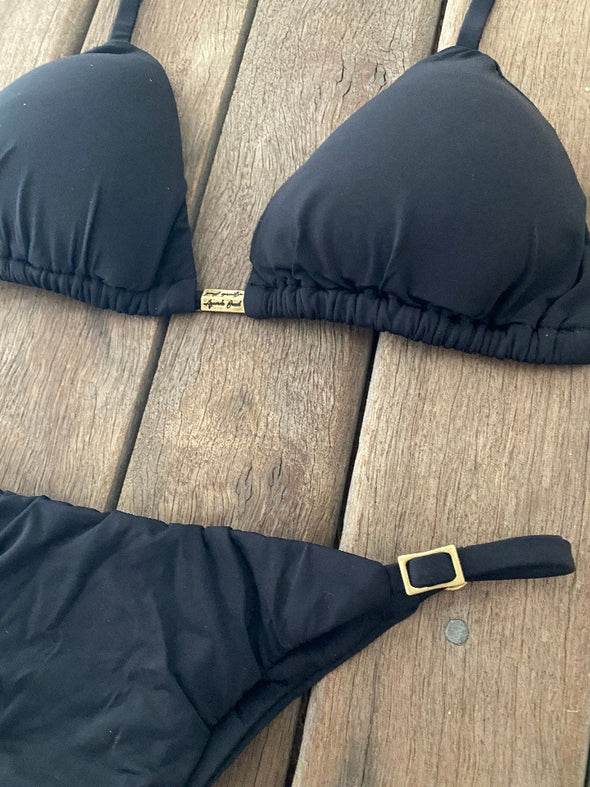Bikini Adjustable Thin Sides Black
