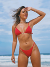 Bikini Adjustable Thin Sides Cherry