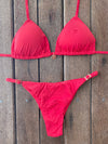 Bikini Adjustable Thin Sides Cherry