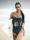One Piece Triangle Blue Garden