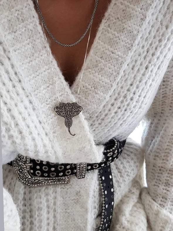 Silver 925 Necklace - Ganesh