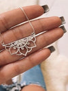 Silver 925 Necklace - Mandala Flower
