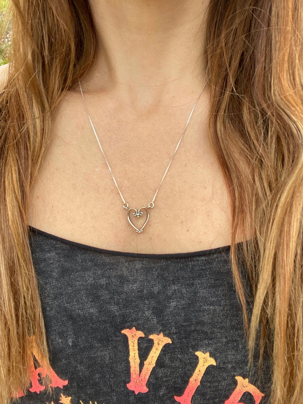 Silver 925 Necklace True Love