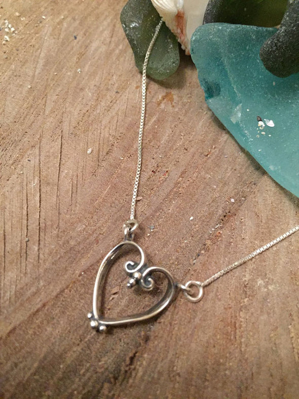 Silver 925 Necklace True Love