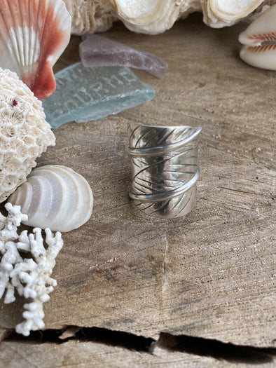 Silver 925 Ring - Leafy Wrap
