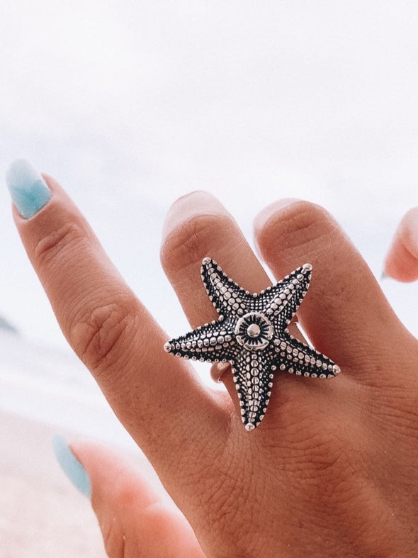 Silver 925 Ring  - Starfish