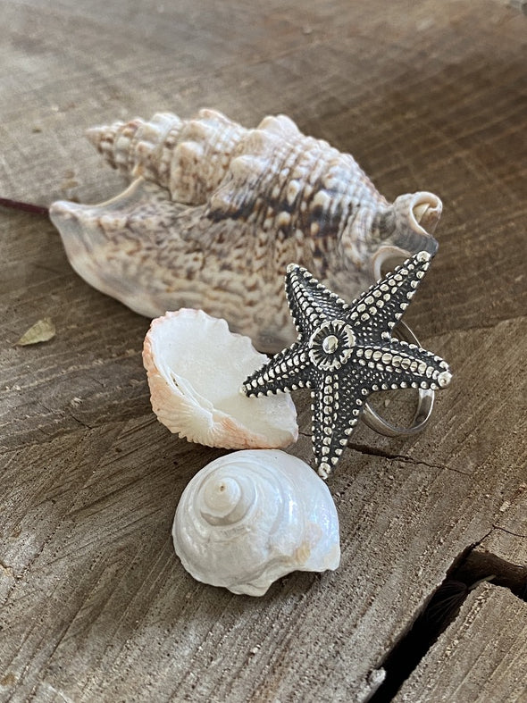 Silver 925 Ring  - Starfish