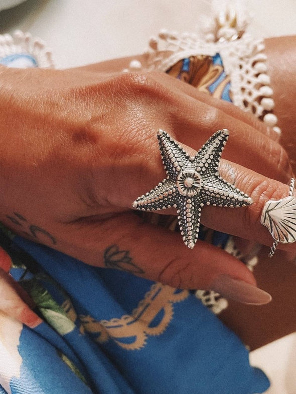 Silver 925 Ring  - Starfish